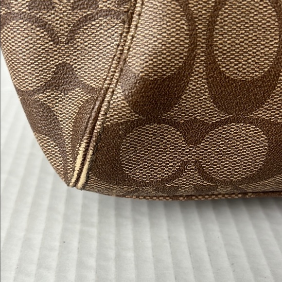 Coach Brown Signature Tote Bag - Picture 5 of 14